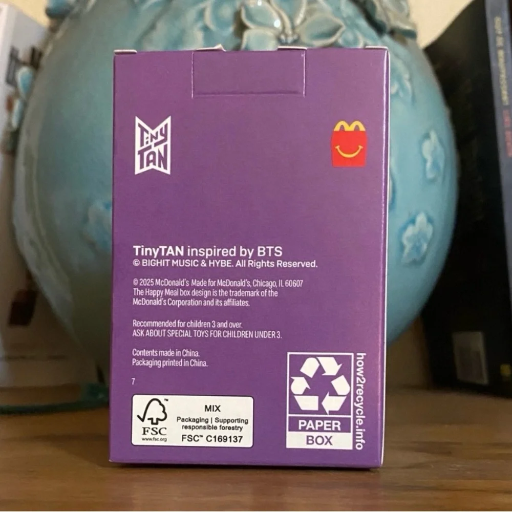NWT TinyTAN BTS Throwback & Encore Collectible Figurine Set: Jung Kook, V, RM - Picture 3 of 15